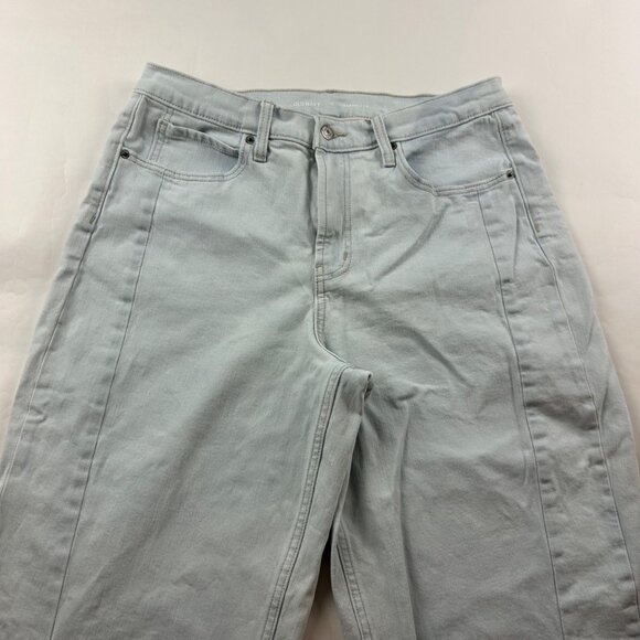 Old Navy Acid Wash High Rise Barrel Leg Jeans 12 - Picture 2 of 6